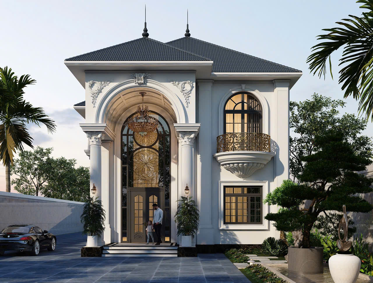 Thiết kế công trình nhà ở sân vườn ( mẫu 1)