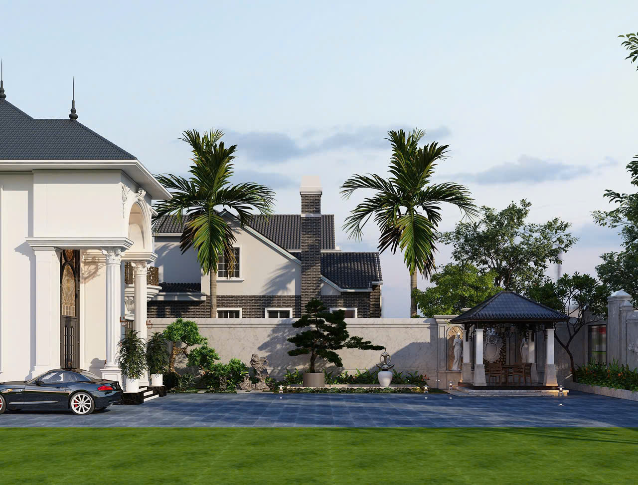 Thiết kế công trình nhà ở sân vườn ( mẫu 1)