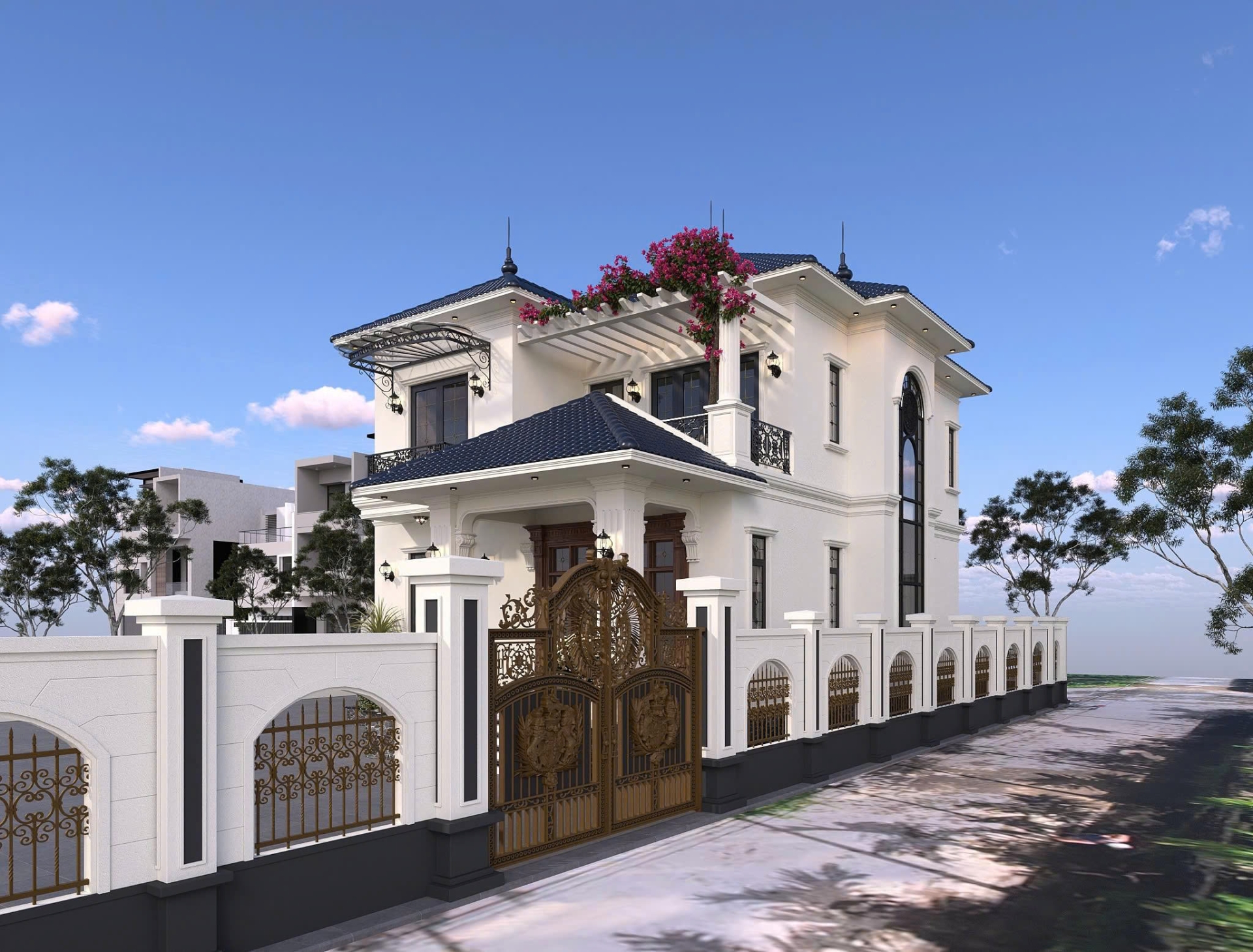 Thiết kế mẫu nhà ở sân vườn ( mẫu 2)