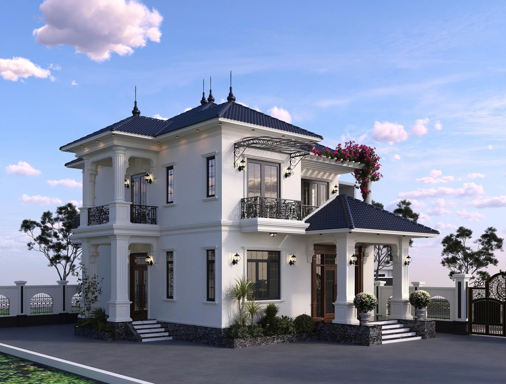 Thiết kế mẫu nhà ở sân vườn ( mẫu 2)