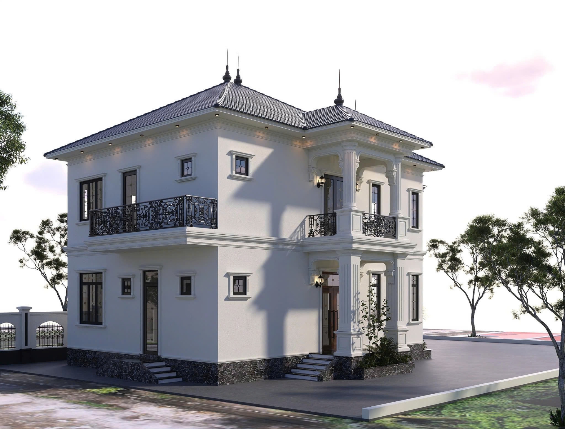 Thiết kế mẫu nhà ở sân vườn ( mẫu 2)