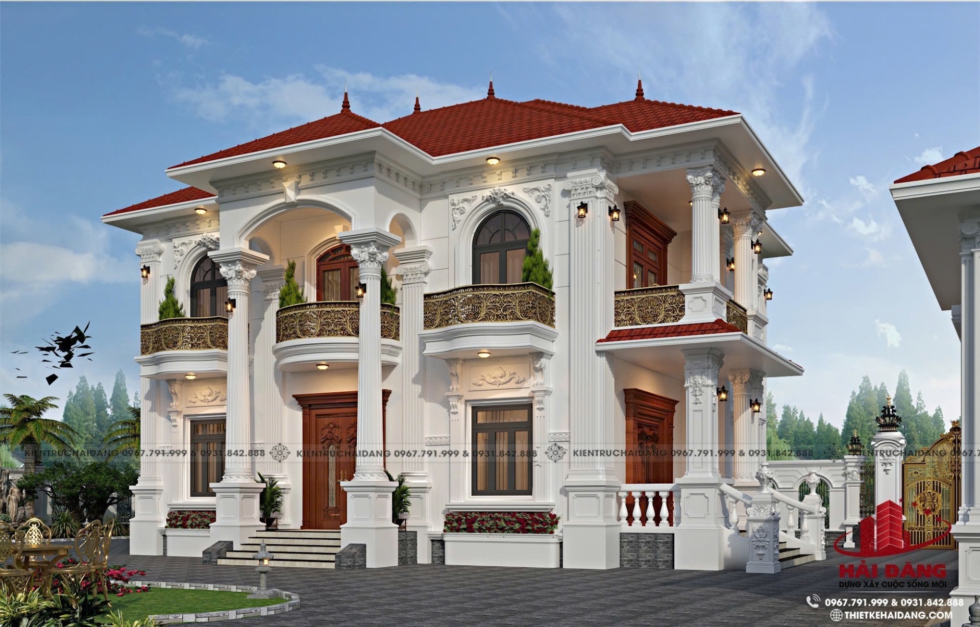 Thiết kế nhà ở sân vườn ( mẫu 3)