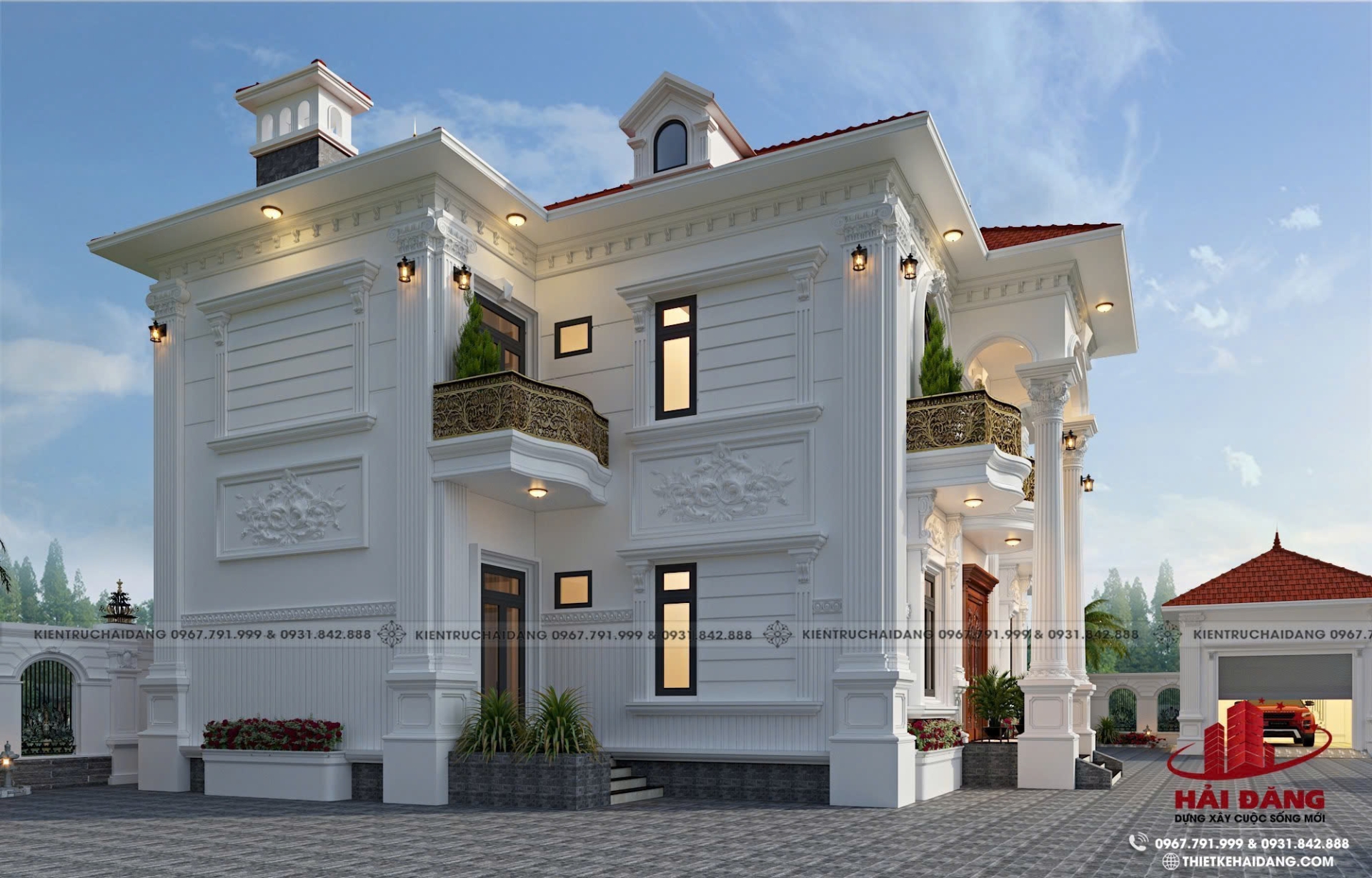 Thiết kế nhà ở sân vườn ( mẫu 3)