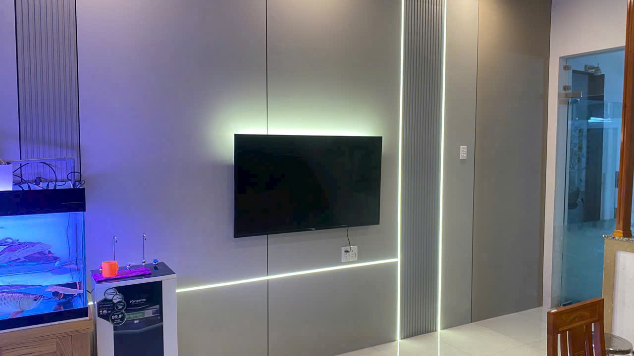 Vách lam sóng nội thất phòng ngủ