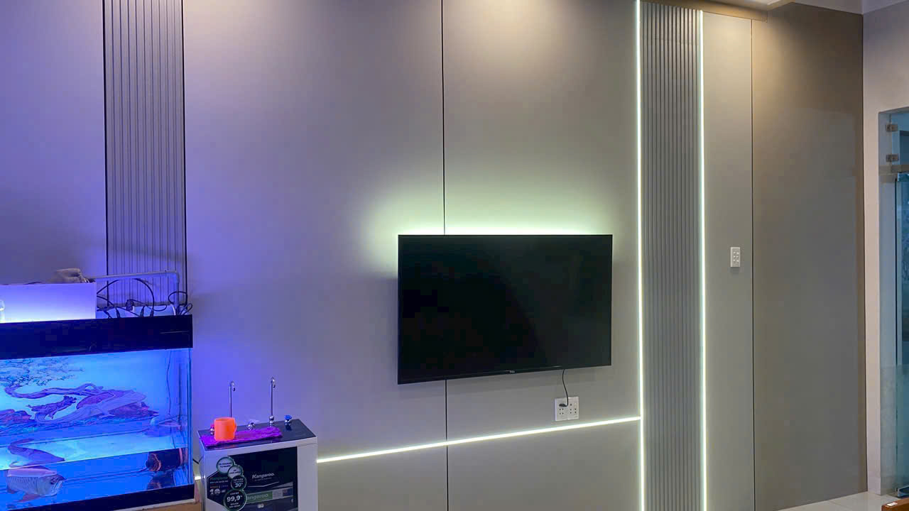 Vách lam sóng nội thất phòng ngủ