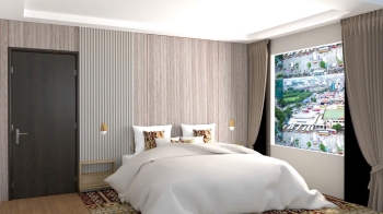 Vách lam sóng nội thất phòng ngủ