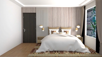 Vách lam sóng nội thất phòng ngủ